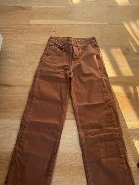 Old Navy Wide-Leg Pants in Rust Brown